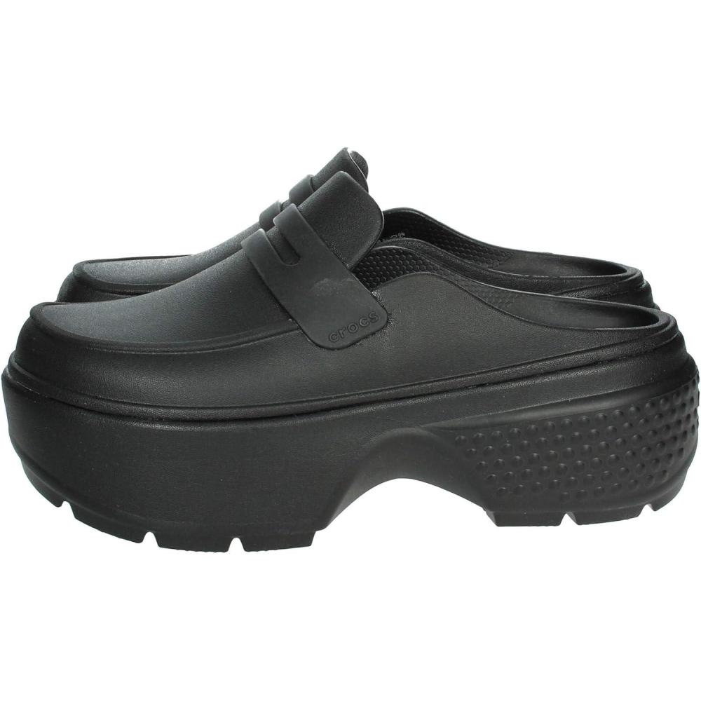 image:imageCrocs UnisexAdult Stomp LoafersBlackBlack