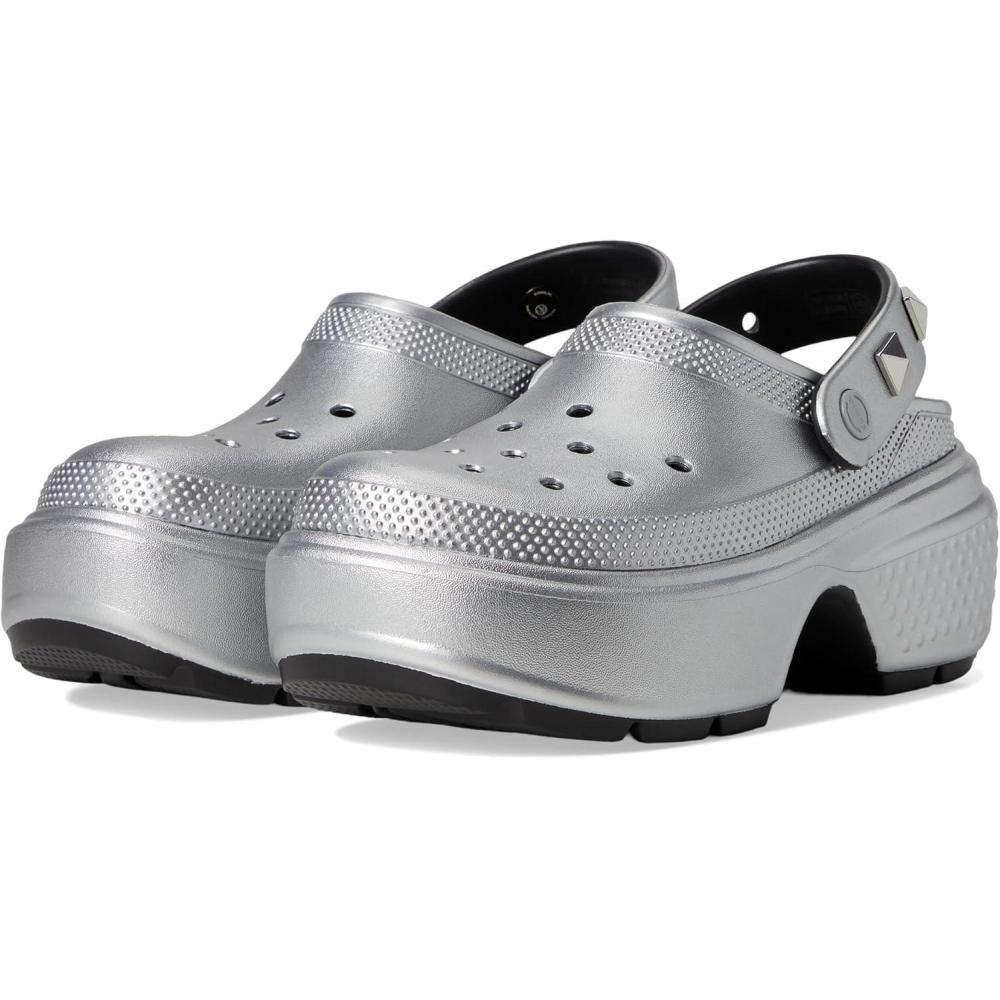 image:imageCrocs Womens Stomp Clog Slipon ShoesSilver