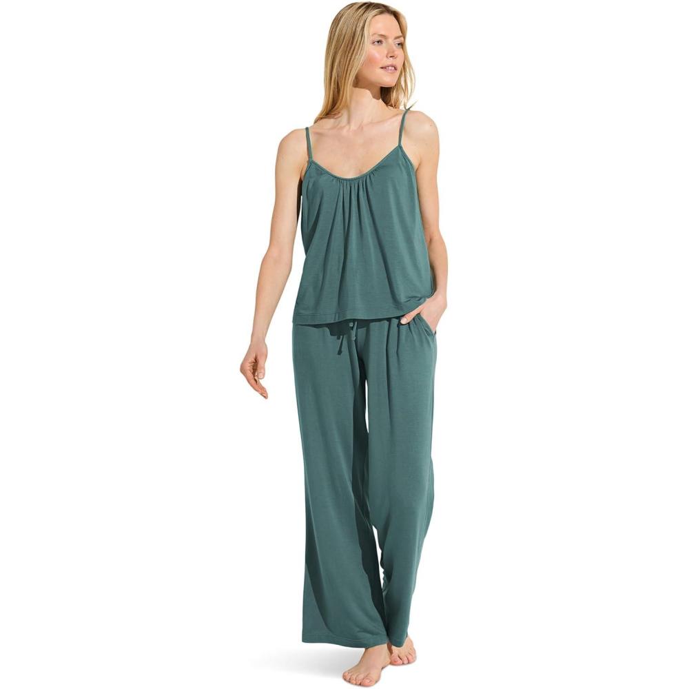 image:imageEberjey Womens Gisele Cami and Pant Pajama SetAgave