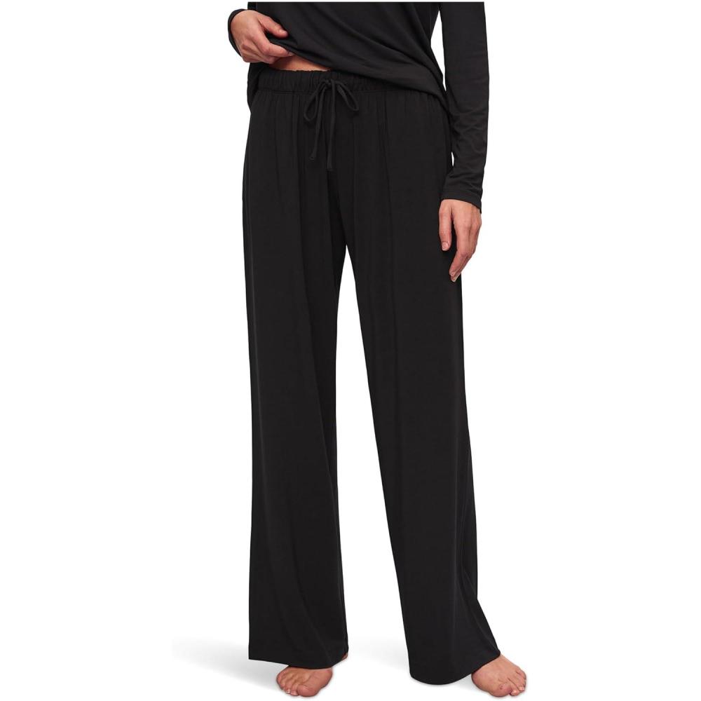 image:imageEberjey Womens Gisele Everyday Straight Leg PantsBlack1