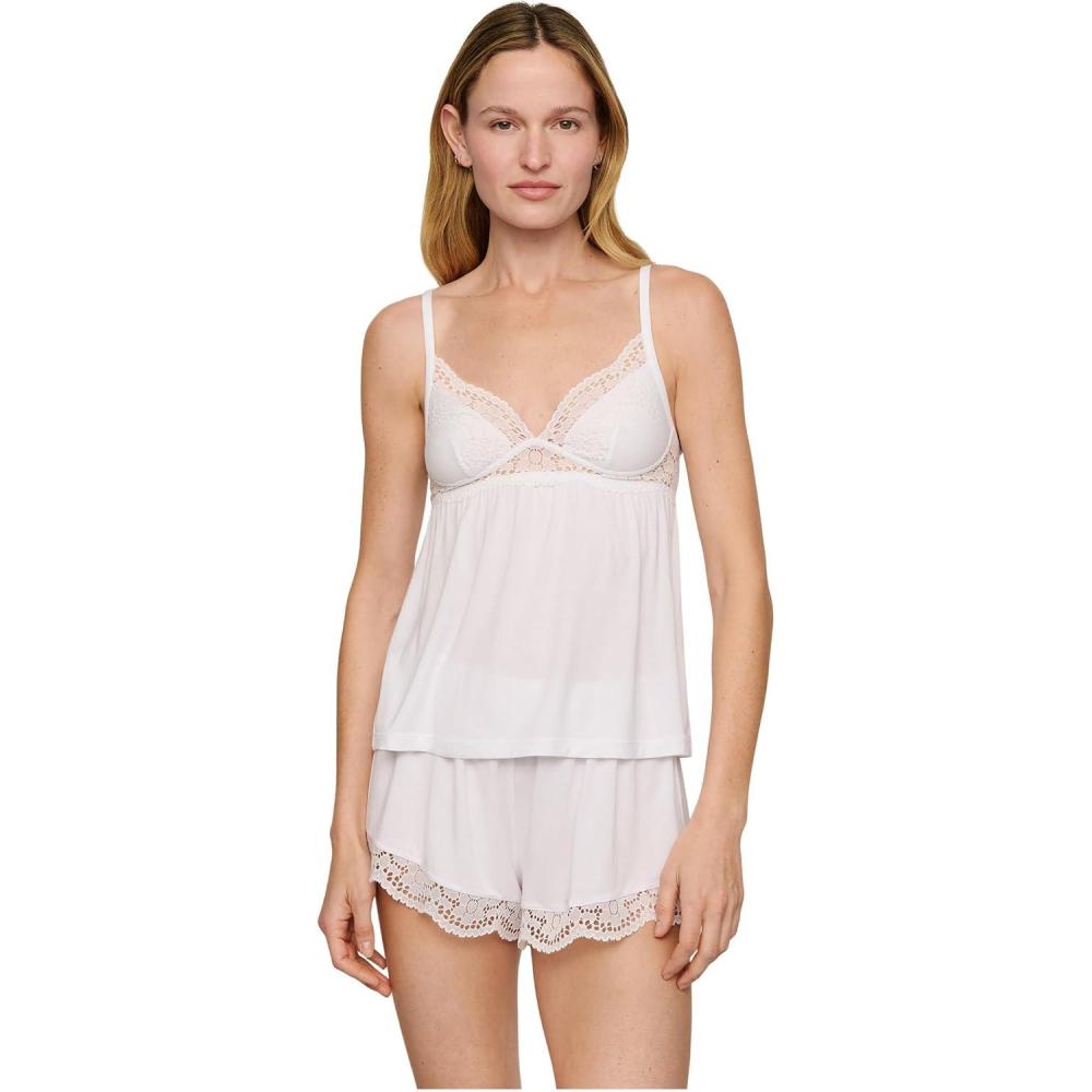 image:imageEberjey womens Beatrix Cami ampamp Shorts Pj SetWhite