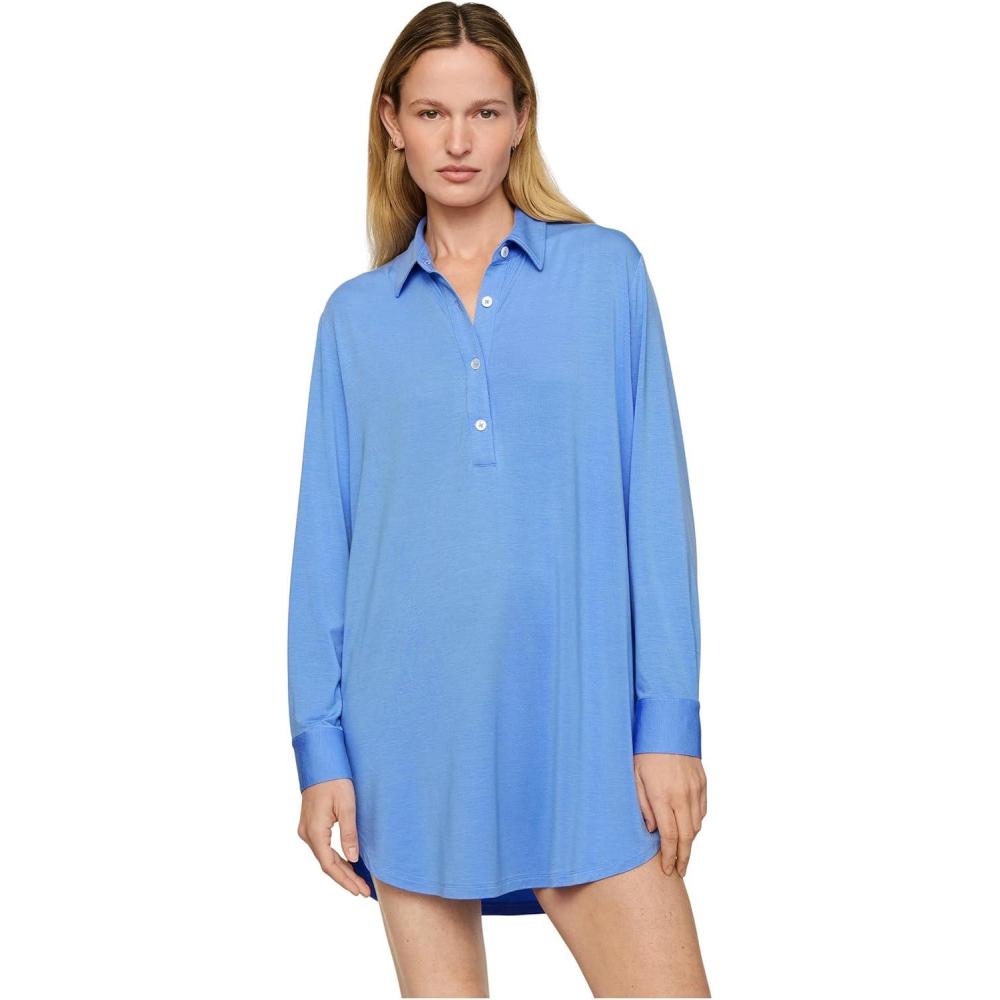 image:imageEberjey womens Gisele the Boyfriend SleepshirtCornflower Blue