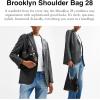 Coach Brooklyn Shoulder Bag 28(Loved Leather/Silver/Black Brown)