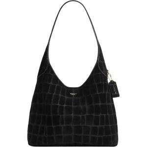 Coach Brooklyn Shoulder Bag 28(Black Suede)