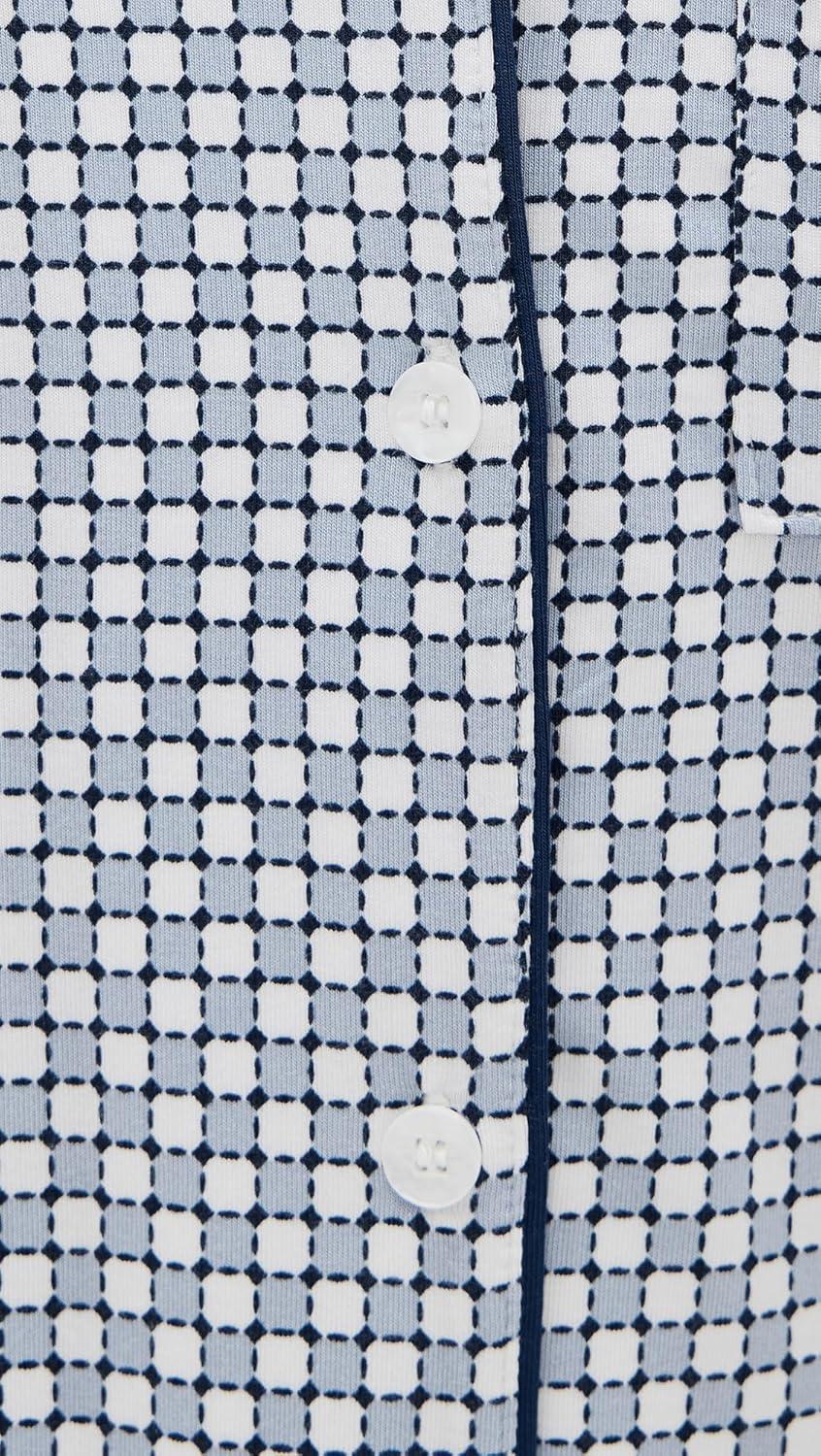 image:imageEberjey Gisele Relaxed Short PJ SetGeosphere Grey DawnNavy