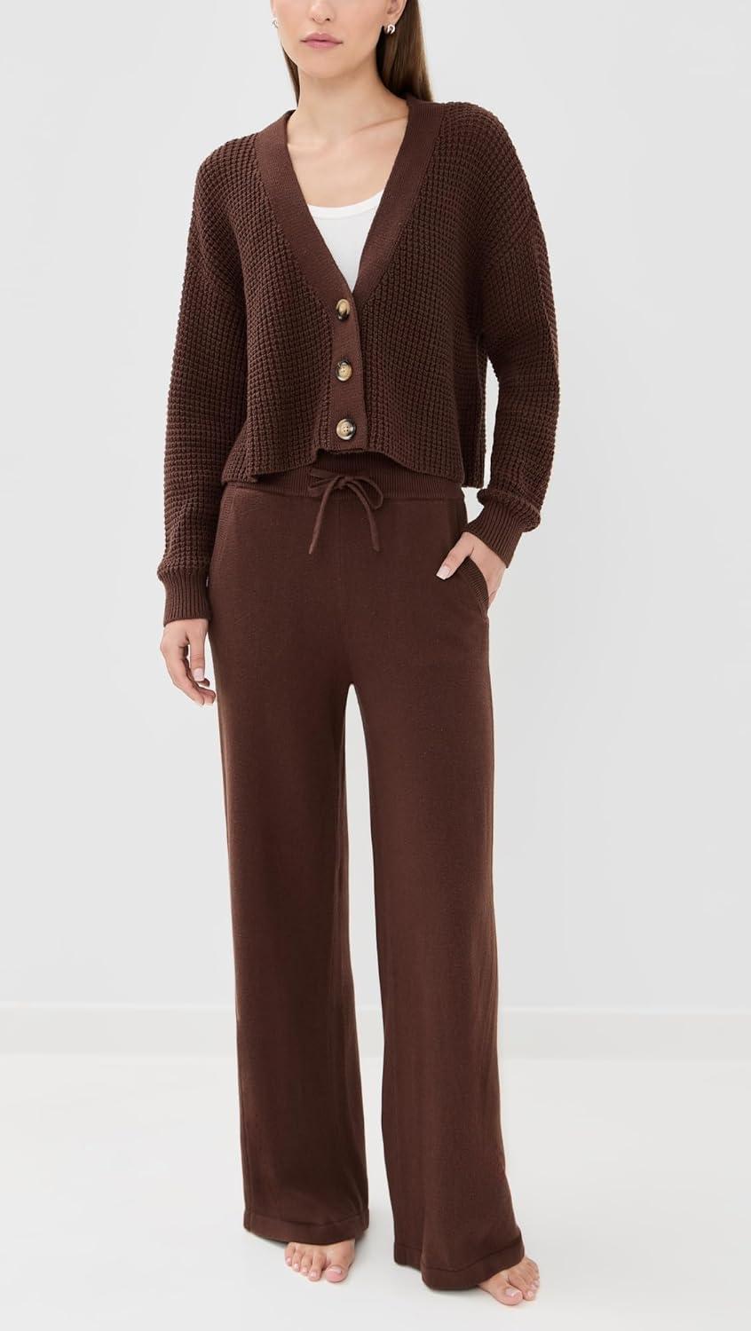 image:imageEberjey Womens The Cropped CardiganChocolate