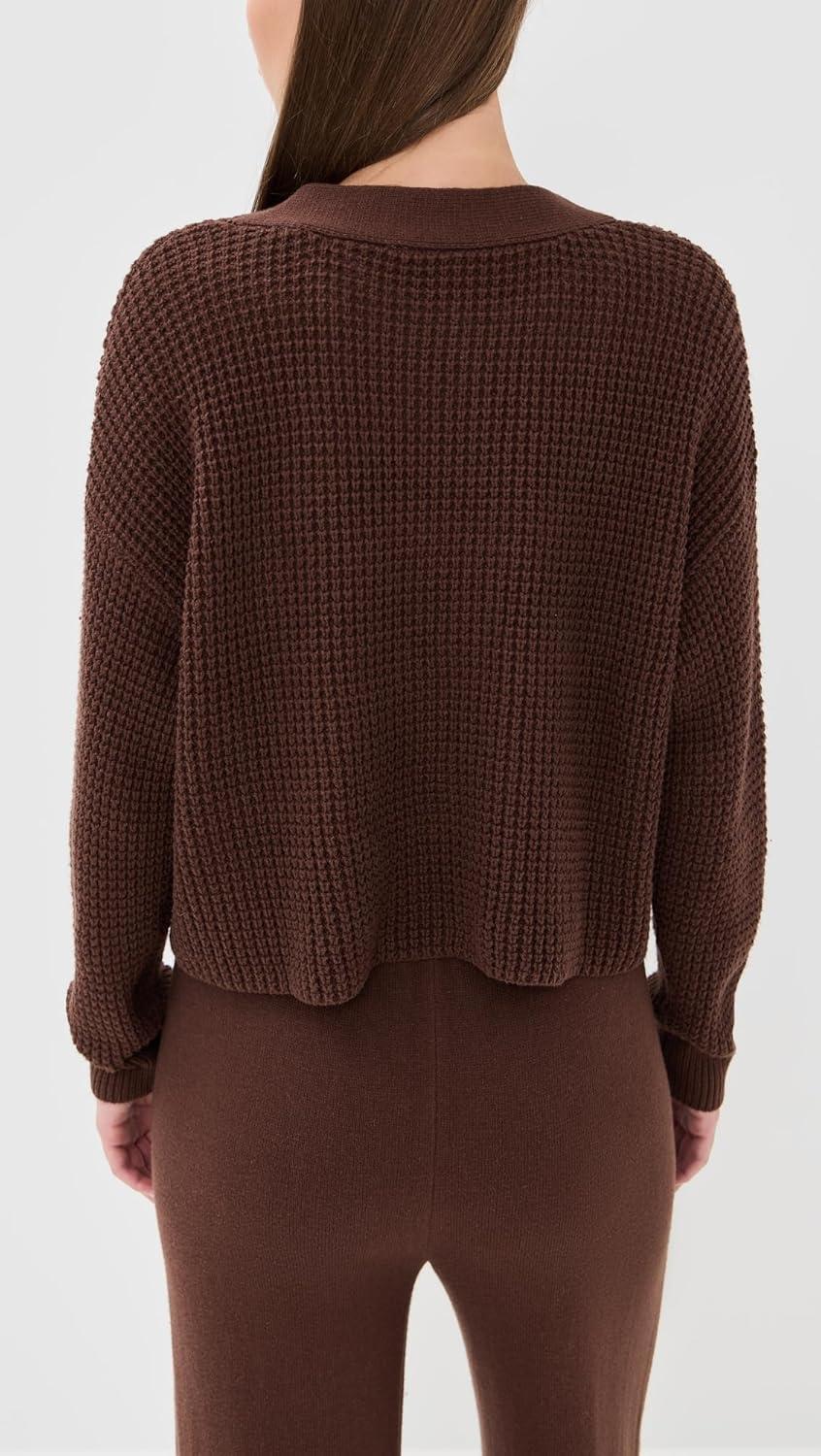 image:imageEberjey Womens The Cropped CardiganChocolate