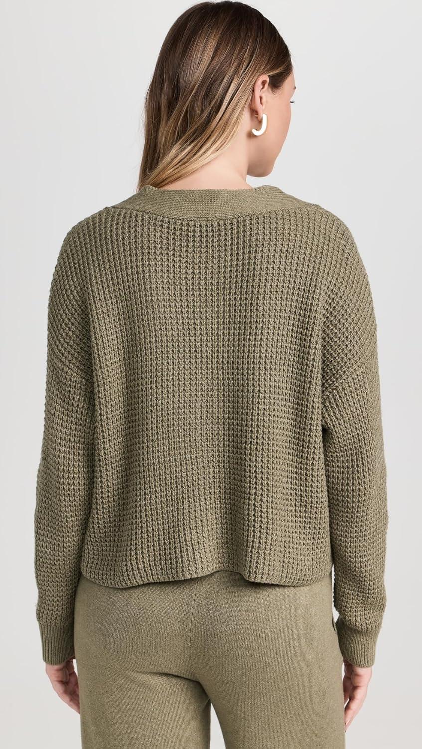 image:imageEberjey Womens The Cropped CardiganMoss