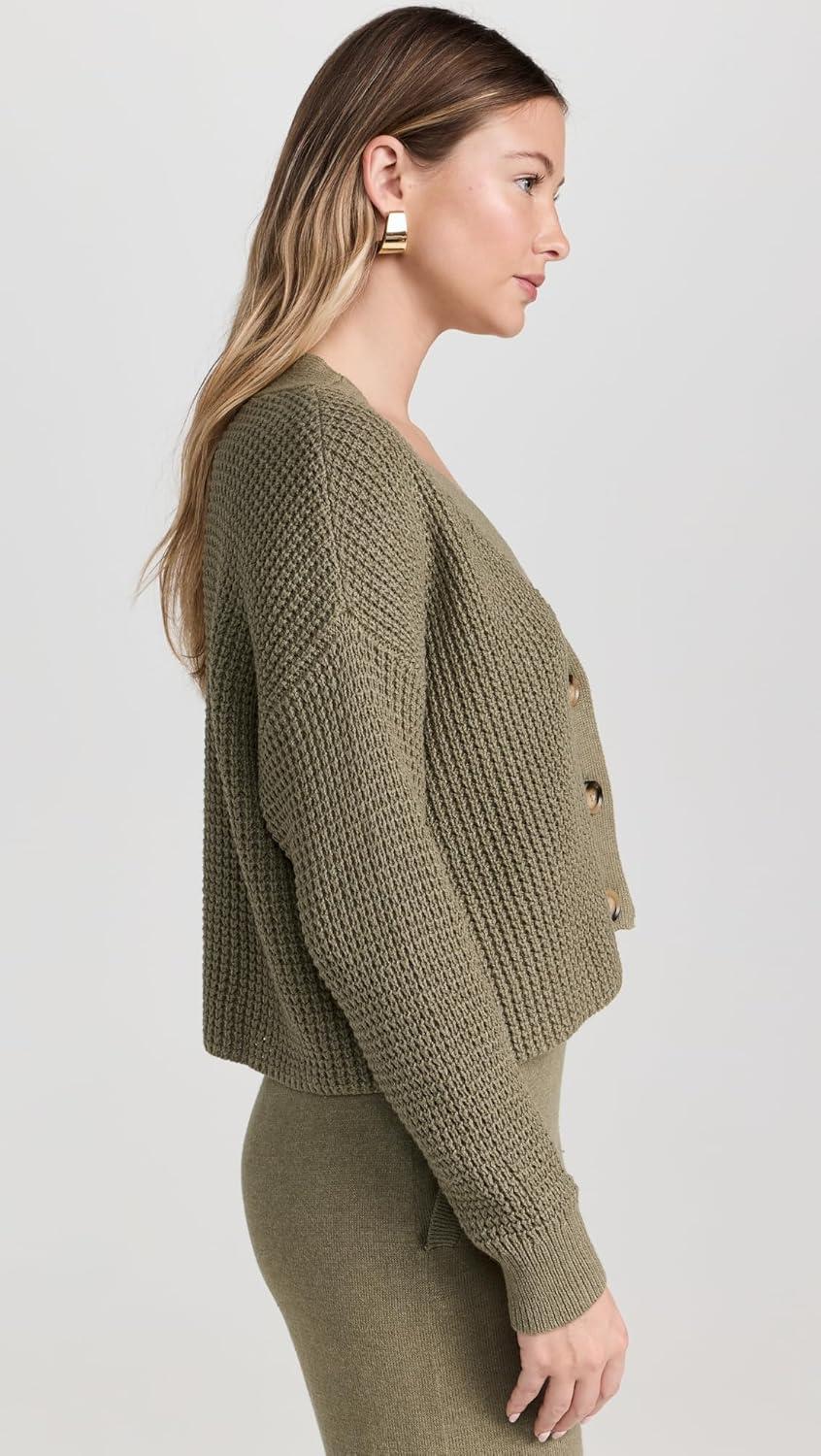 image:imageEberjey Womens The Cropped CardiganMoss