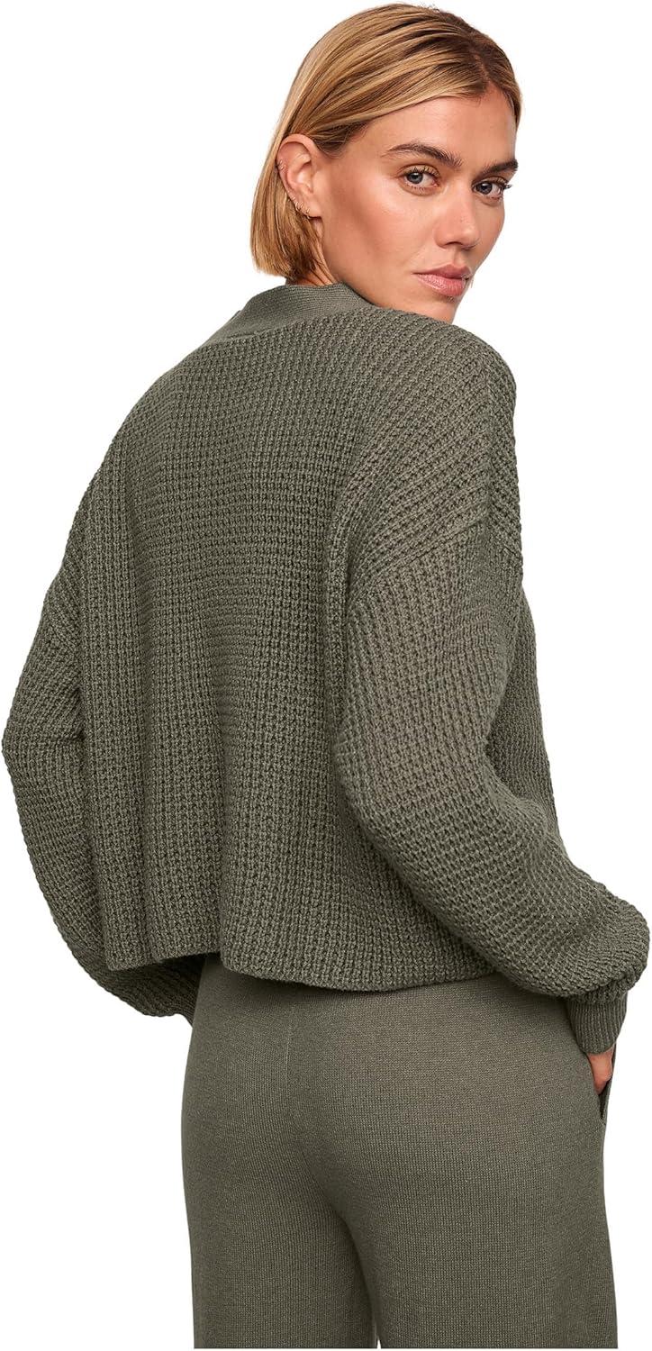 image:imageEberjey Womens The Cropped CardiganSmokey Olive