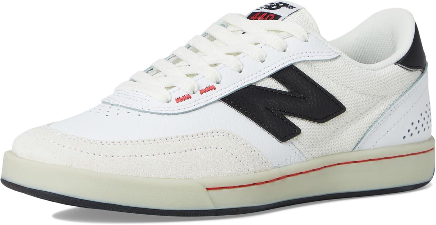 image:imageNew Balance Unisex 440 v2 Skate Shoe WhiteBlack 11 US Men