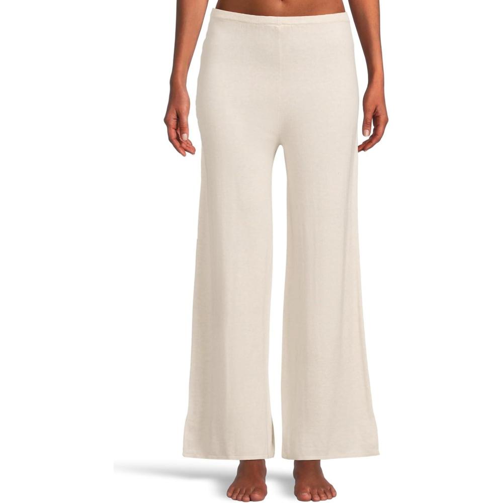 image:imageEberjey Womens Fine Gauge Sweater PantsAlmond Heather