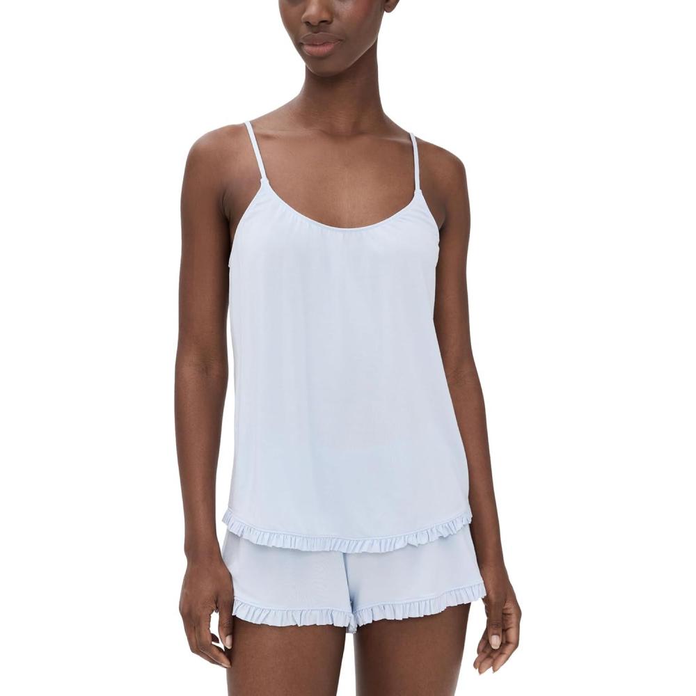 image:imageEberjey Womens Gisele Tencel Modal Cami ampamp Short Pajama SetIce Blue