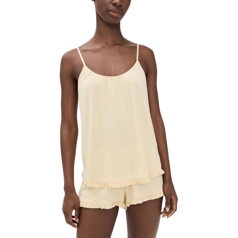 image:imageEberjey Womens Gisele Tencel Modal Cami ampamp Short Pajama SetSunrise