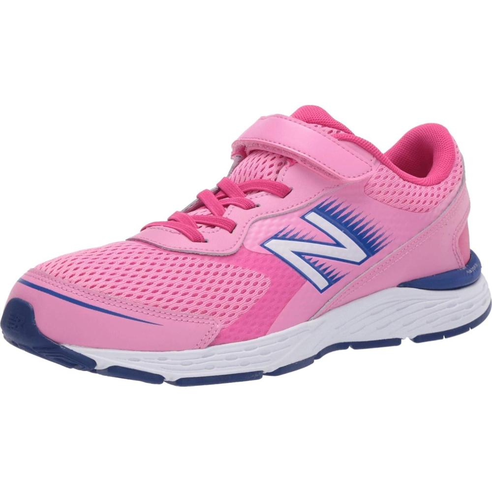 image:imageNew Balance Kids 680 V6 Hook and Loop Running ShoeCandy PinkExuberant PinkMarine Blue