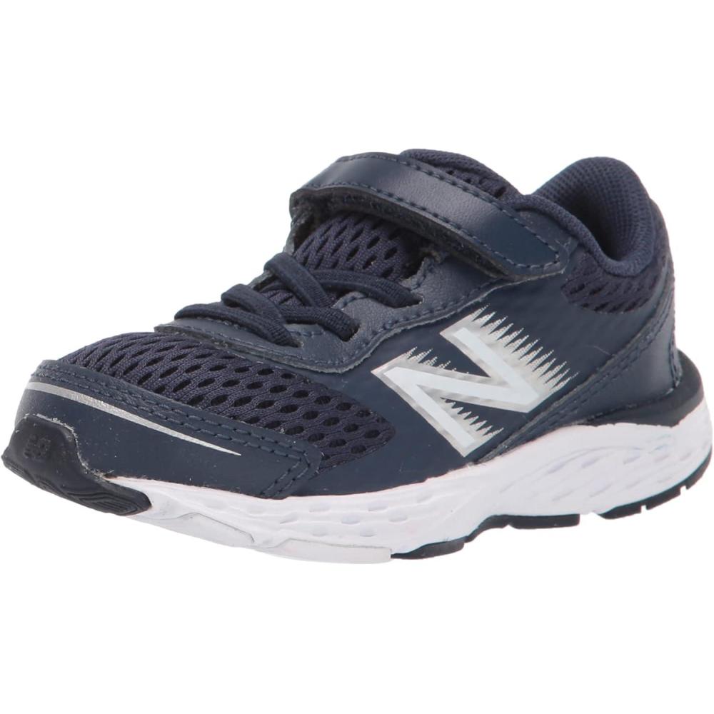 image:imageNew Balance Kids 680 V6 Hook and Loop Running ShoeNatural IndigoWhite