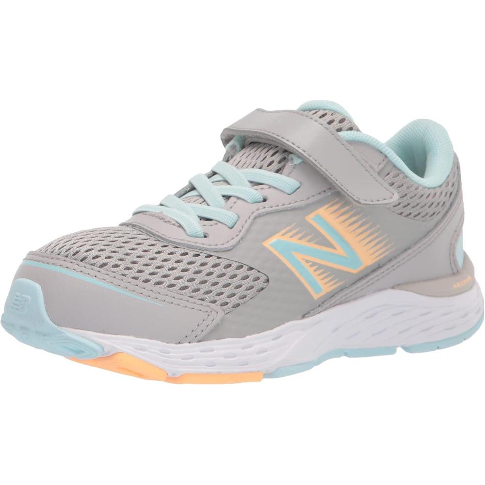 image:imageNew Balance Kids 680 V6 Hook and Loop Running ShoeRain CloudPale Blue ChillLight Mango