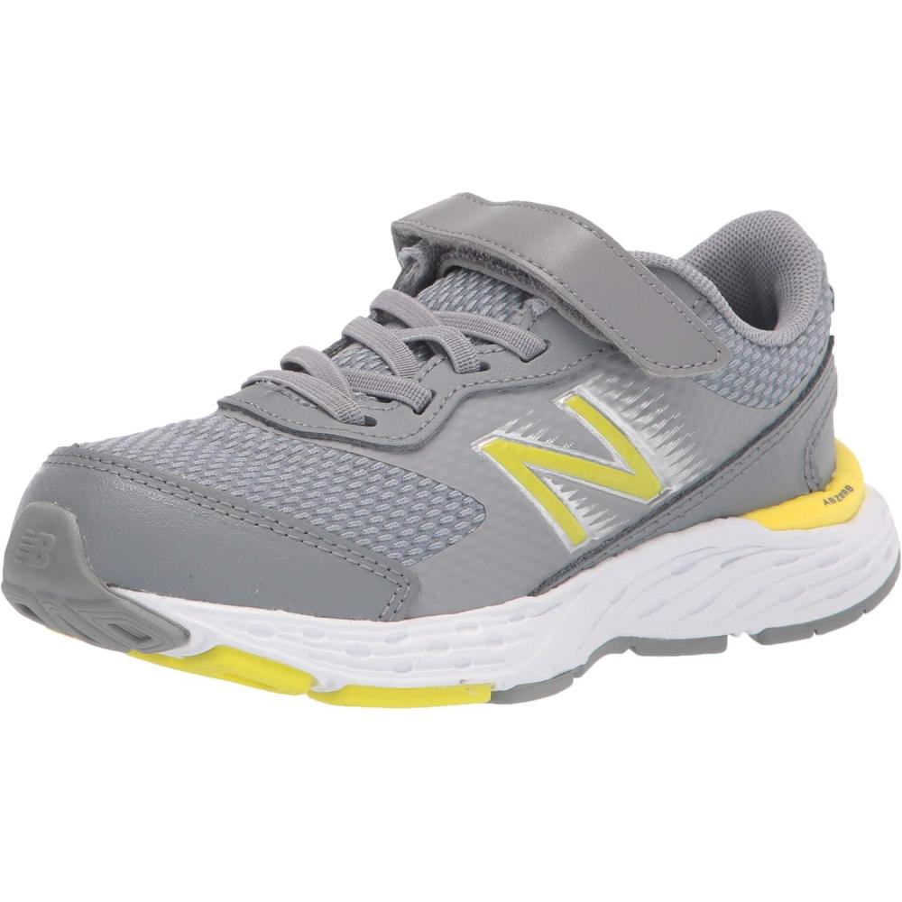 image:imageNew Balance Kids 680 V6 Hook and Loop Running ShoeSteelFirst LightSilver Metallic