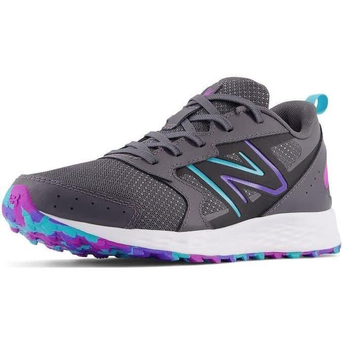 image:imageNew Balance Kids Fresh Foam 650 V1 Laceup Running ShoeMagnetElectric IndigoCosmic Rose