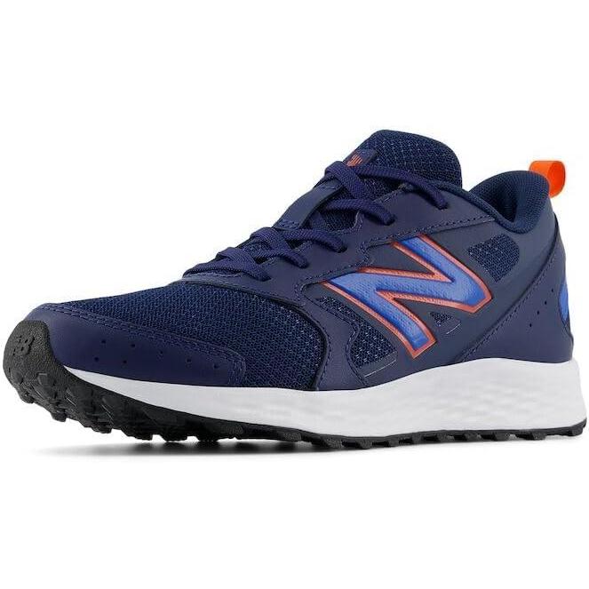 image:imageNew Balance Kids Fresh Foam 650 V1 Laceup Running ShoeNb NavyBlue OasisTeam Orange
