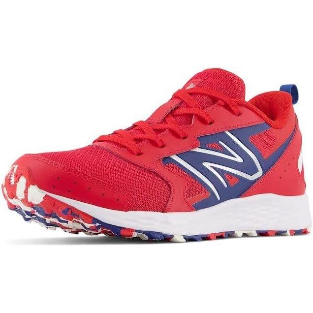 image:imageNew Balance Kids Fresh Foam 650 V1 Laceup Running ShoeTeam RedNight SkyWhite