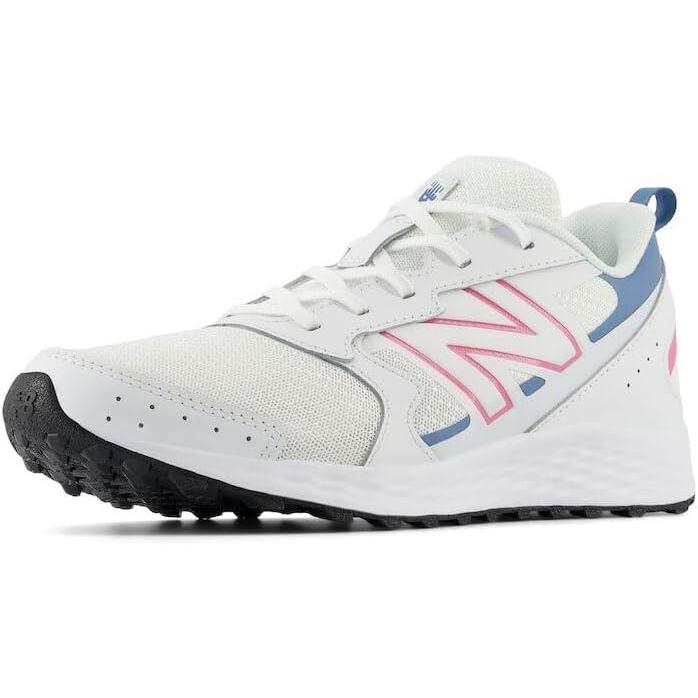 image:imageNew Balance Kids Fresh Foam 650 V1 Laceup Running ShoeWhiteReal PinkHeron Blue