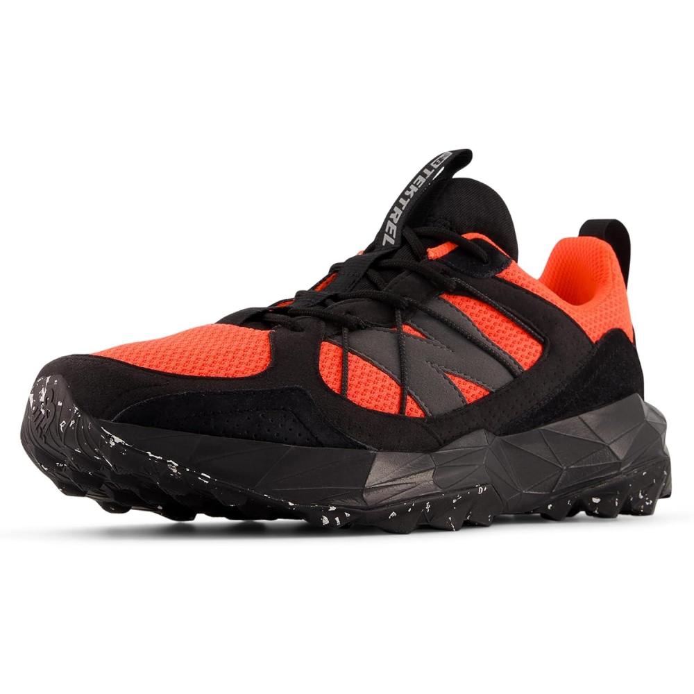 image:imageNew Balance Mens Dynasoft Tektrel V1 Suede Trail Running ShoesBlackUrgent RedSlate Grey