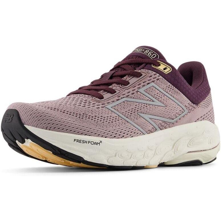 image:imageNew Balance Womens Fresh Foam X 860 V14 Running ShoesIce WinePlum BrownSilver Metallic