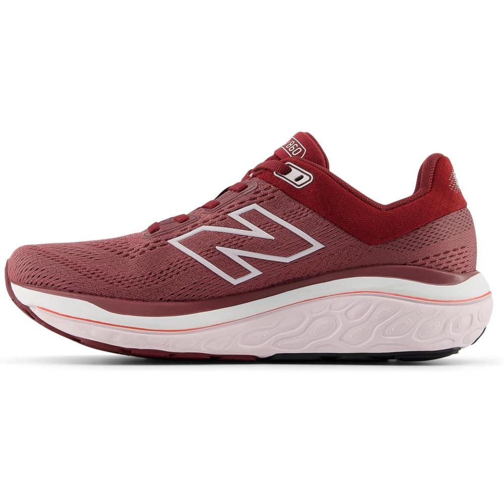 image:imageNew Balance Womens Fresh Foam X 860 V14 Running ShoesWashed BurgundyMonarch BurgundyPink Granite