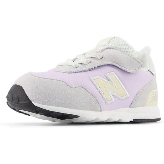 image:imageNew Balance Baby 515 V1 Hook ampamp Loop SneakersPearl GreyMilk Violet