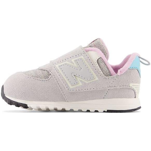 image:imageNew Balance Baby Boys 574 Newb HookandLoop SneakersBrighton GreySummer AquaLilac Cloud