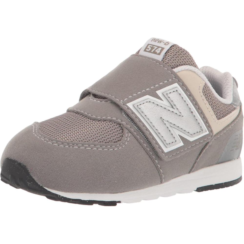 image:imageNew Balance Baby Boys 574 Newb HookandLoop SneakersRain CloudSilver Metallic