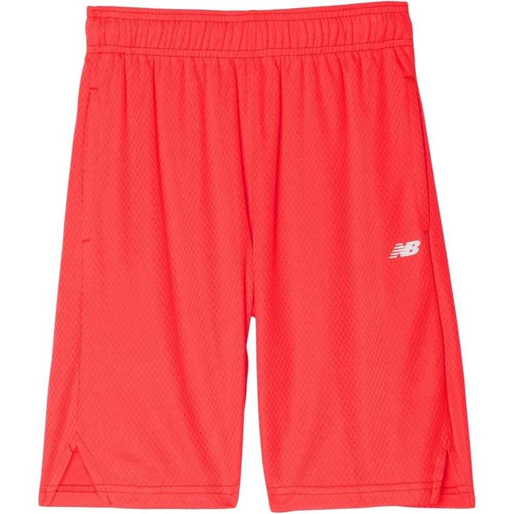 image:imageNew Balance Boys Performance Honeycomb Mesh Shorts Big KidsEnergy Red