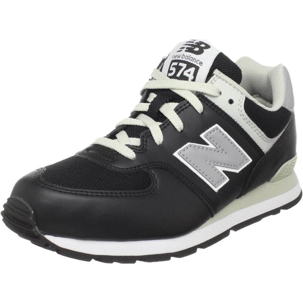 image:imageNew Balance Girls 574 V1 Lace UpBlackGreyIvory