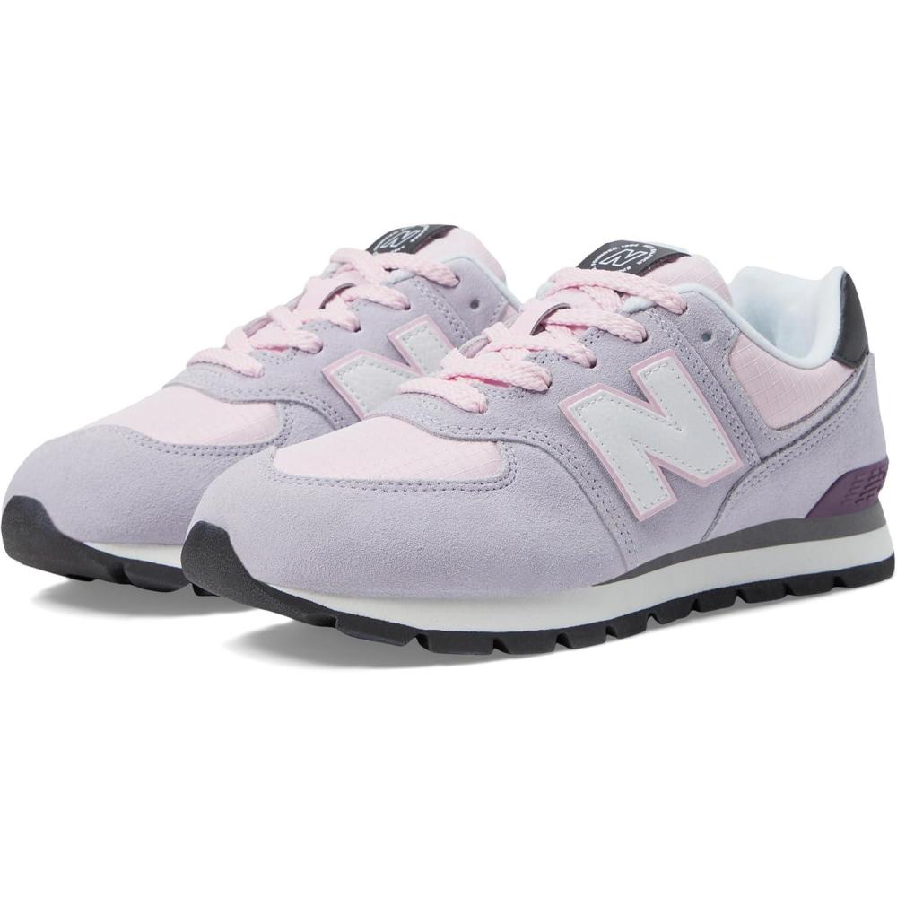 image:imageNew Balance Girls 574 V1 Lace UpGrey VioletLight Raspberry