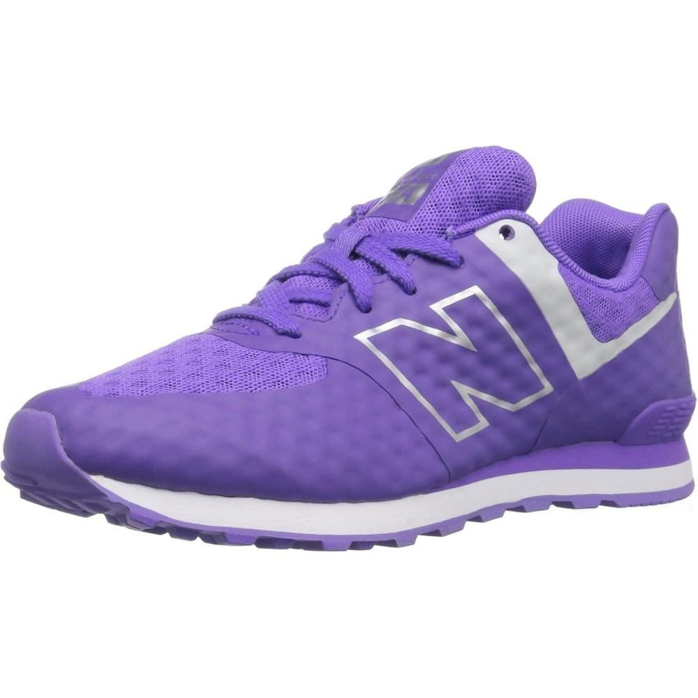 image:imageNew Balance Girls 574 V1 Lace UpPurpleGrey