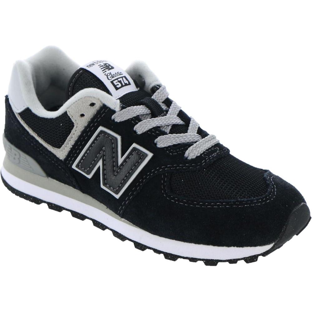 image:imageNew Balance Kids 574 V1 LaceUp SneakersBlackWhite