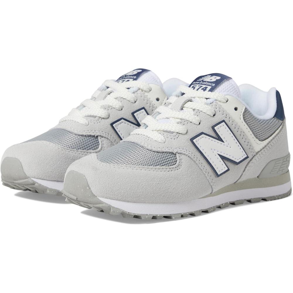 image:imageNew Balance Kids 574 V1 LaceUp SneakersBrighton GreyNb Navy