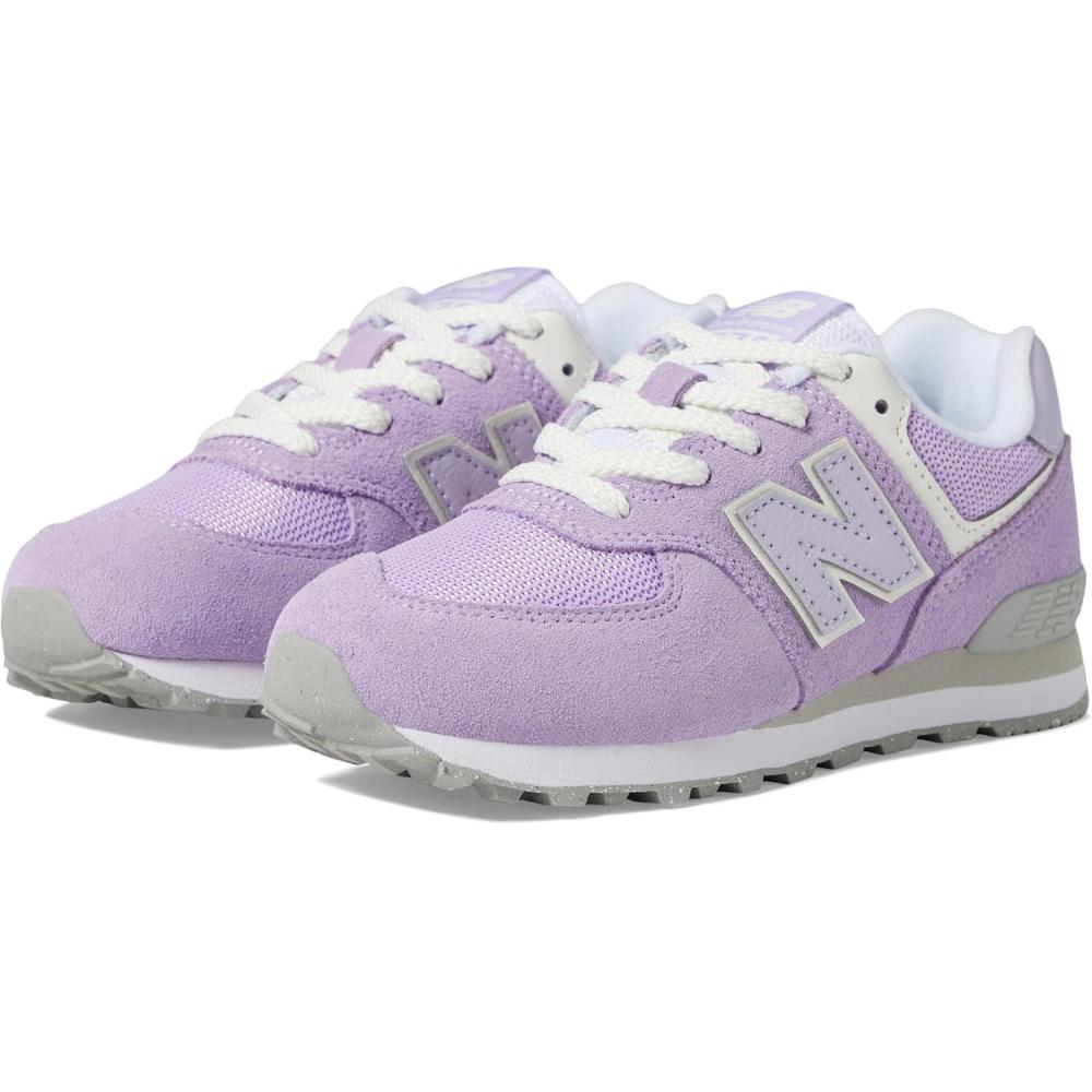 image:imageNew Balance Kids 574 V1 LaceUp SneakersLilac GloBright Lavender