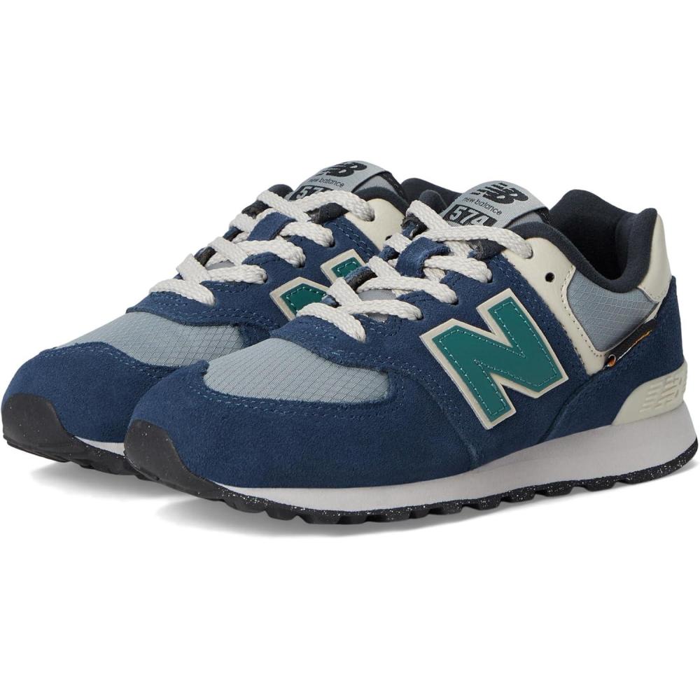 image:imageNew Balance Kids 574 V1 LaceUp SneakersNb NavySlate Gray