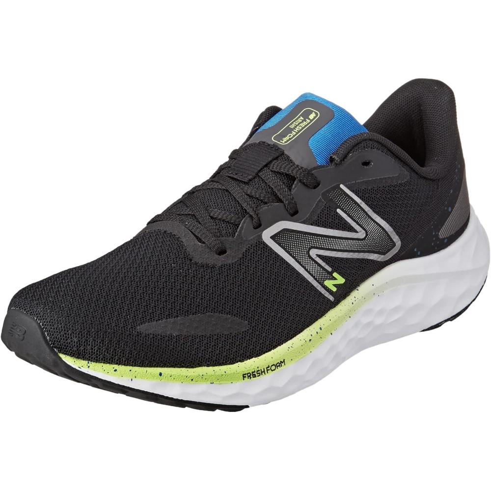 image:imageNew Balance Mens Fresh Foam Arishi V4 Running ShoeBlackPixel GreenCobalt