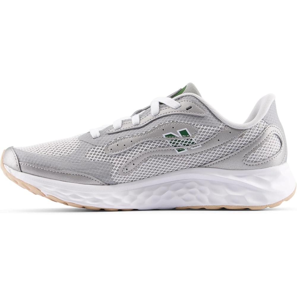 image:imageNew Balance Mens Fresh Foam Arishi V4 Running ShoeRaincloudSilver MetalicDark Alpine Green