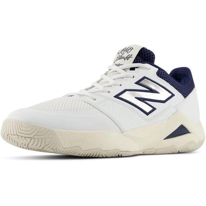 image:imageNew Balance Mens FuelCell Delray V2 Tennis ShoesWhiteNavy