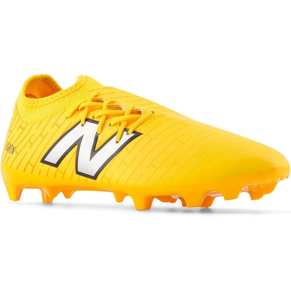 image:imageNew Balance Unisex Adult Furon Dispatch Fg V7 Soccer ShoesSun GlowMetallic SilverBlack