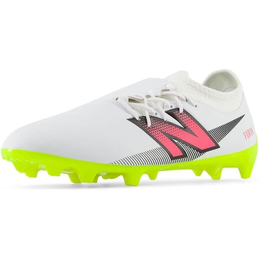 image:imageNew Balance Unisex Adult Furon Dispatch Fg V7 Soccer ShoesWhiteHiliteNeon Pink