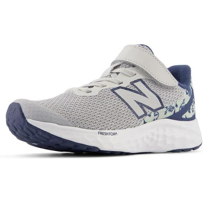 image:imageNew Balance Girls Fresh Foam Arishi V4 Running ShoesGrey MatterVintage IndigoMelon Water