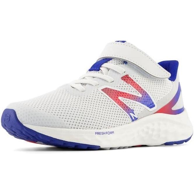 image:imageNew Balance Girls Fresh Foam Arishi V4 Running ShoesQuartz GreyTeam RoyalTeam Red