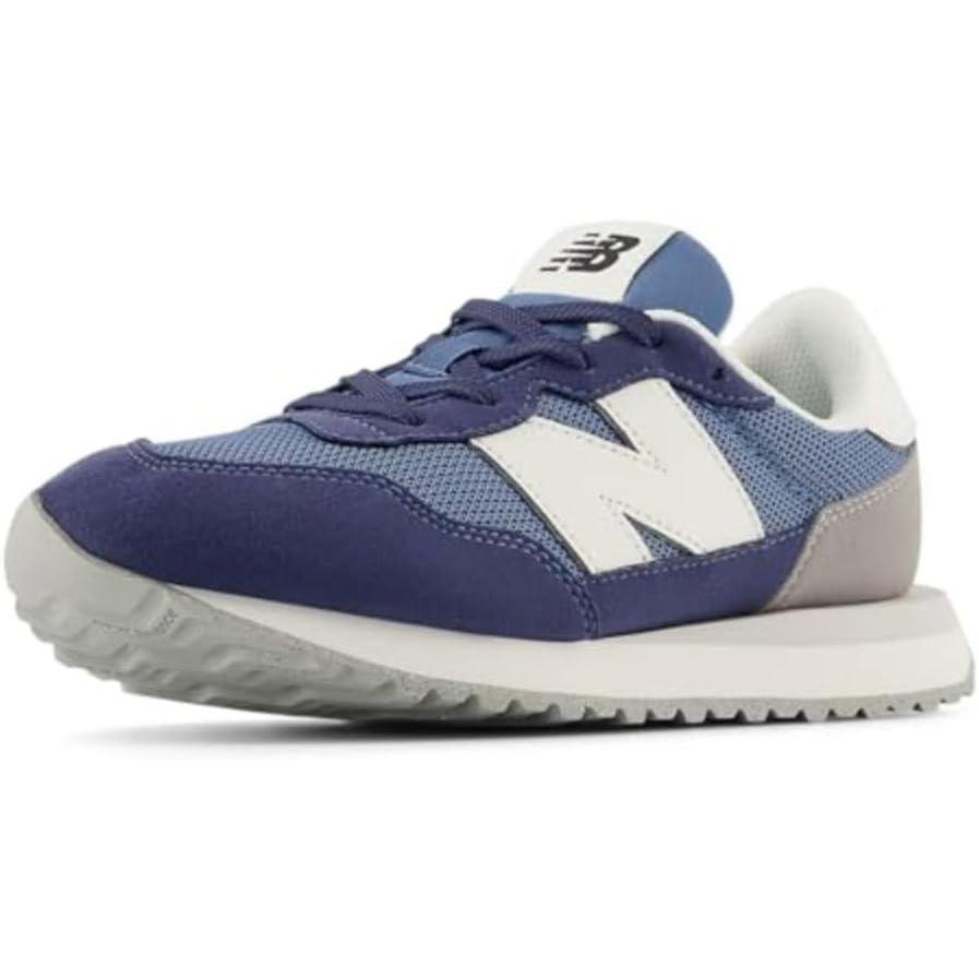 image:imageNew Balance Kids 237 V1 Laceup SneakerHeron BlueVintage Indigo