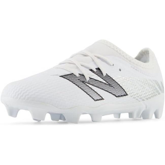 image:imageNew Balance Kids Furon Team Fg V8 Soccer ShoesWhiteMetallic SilverBlack
