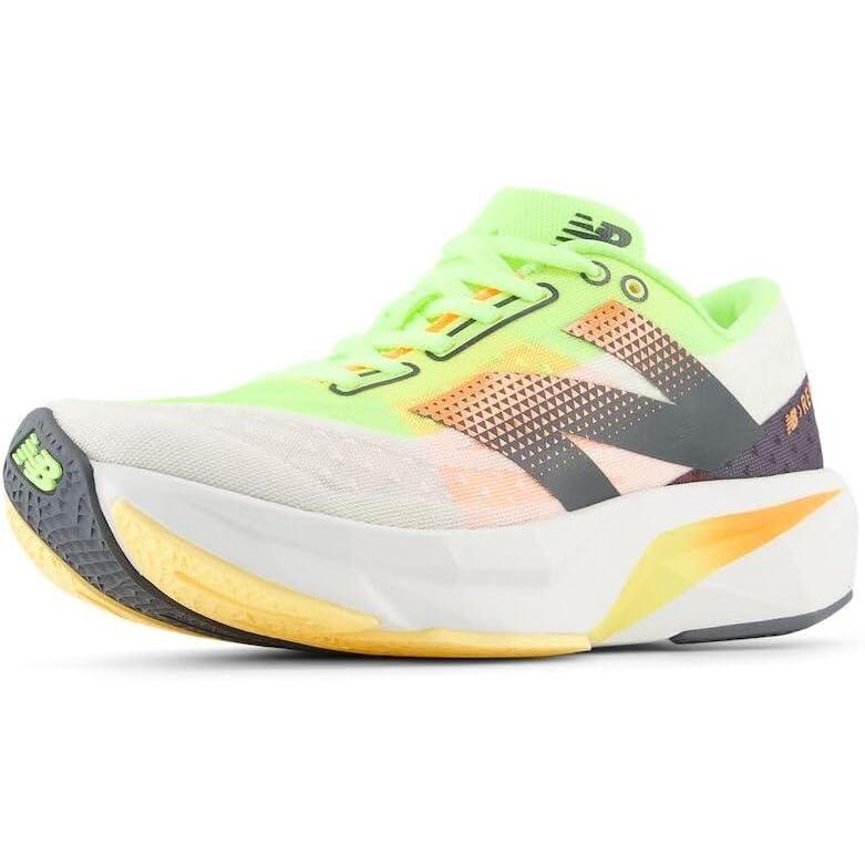 image:imageNew Balance Mens FuelCell Rebel V4WhiteBleached Lime GloHot Mango